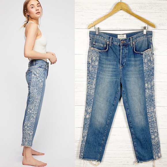 Free People Denim - Free People • NWT Side Stripe Boyfriend Jeans 27